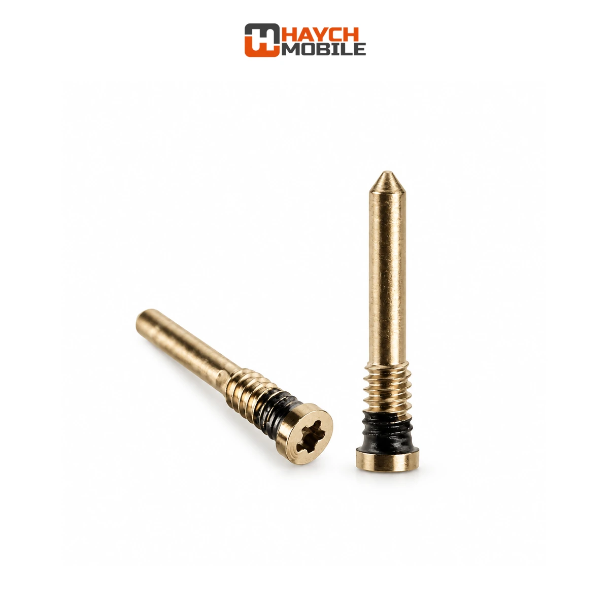 Bottom Screws Compatible for iPhone XS To iPhone 14 Series (2 Pcs/Set) [Gold]