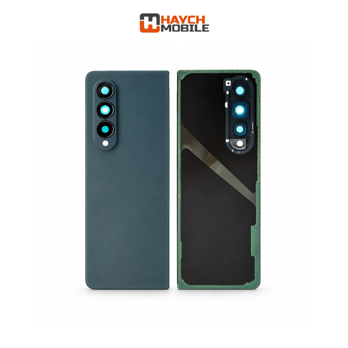 Samsung Galaxy Z Fold 4 5G (F936) Back Cover [High Quality with Lens] [Greygreen] Rear Housing
