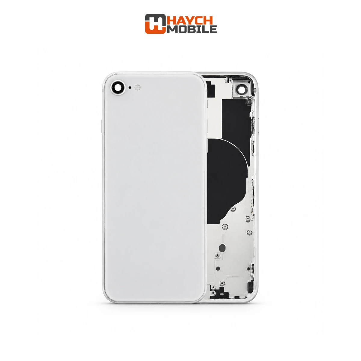 iPhone 8 Compatible Back Housing [No Small Parts] [Silver] Rear Housing