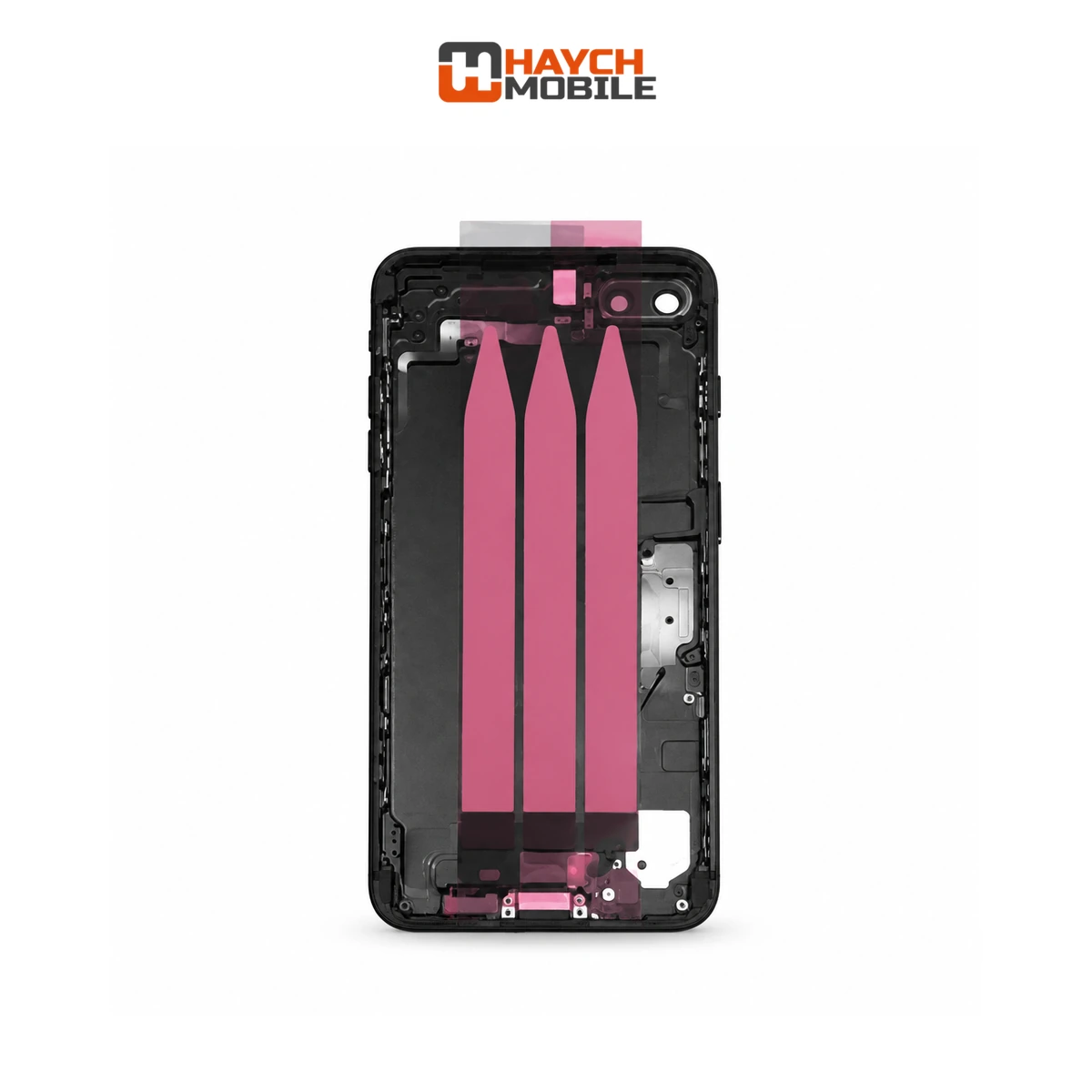 iPhone 7 Plus Compatible Back Housing Full Assembly with Accessories [Black] Rear Housing