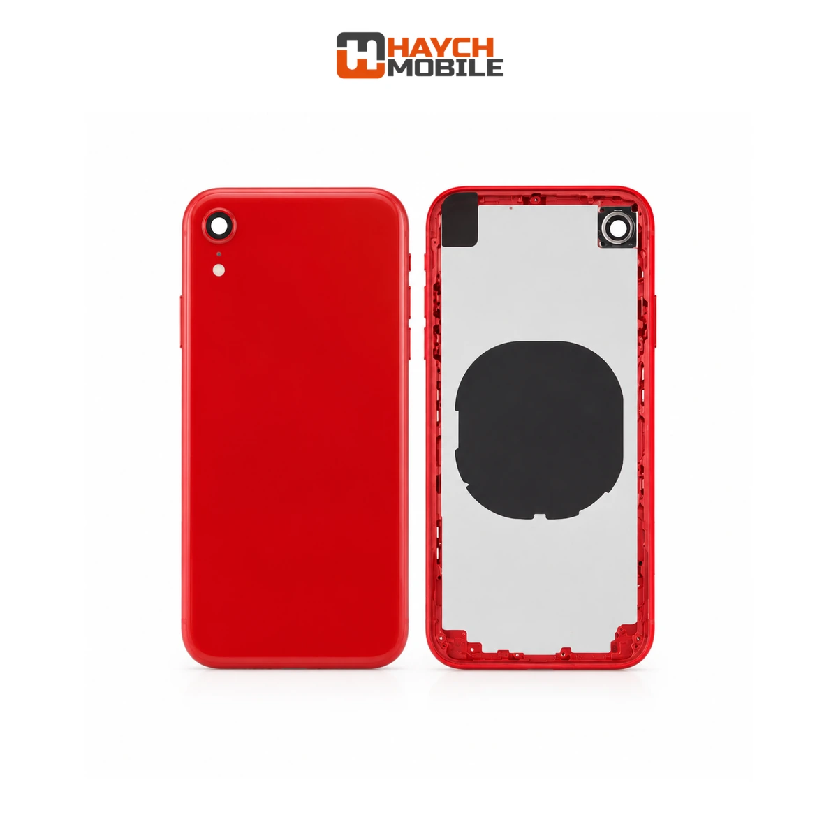 iPhone XR Compatible Back Housing [No Small Parts] [Red] Rear Housing