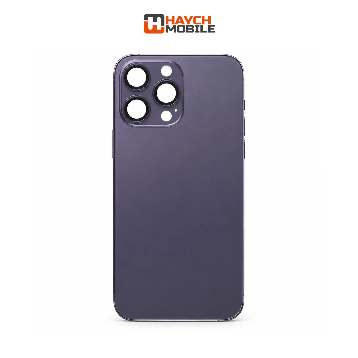 iPhone 14 Pro Max Compatible Back Housing with Small Parts [Deep Purple] Rear Housing