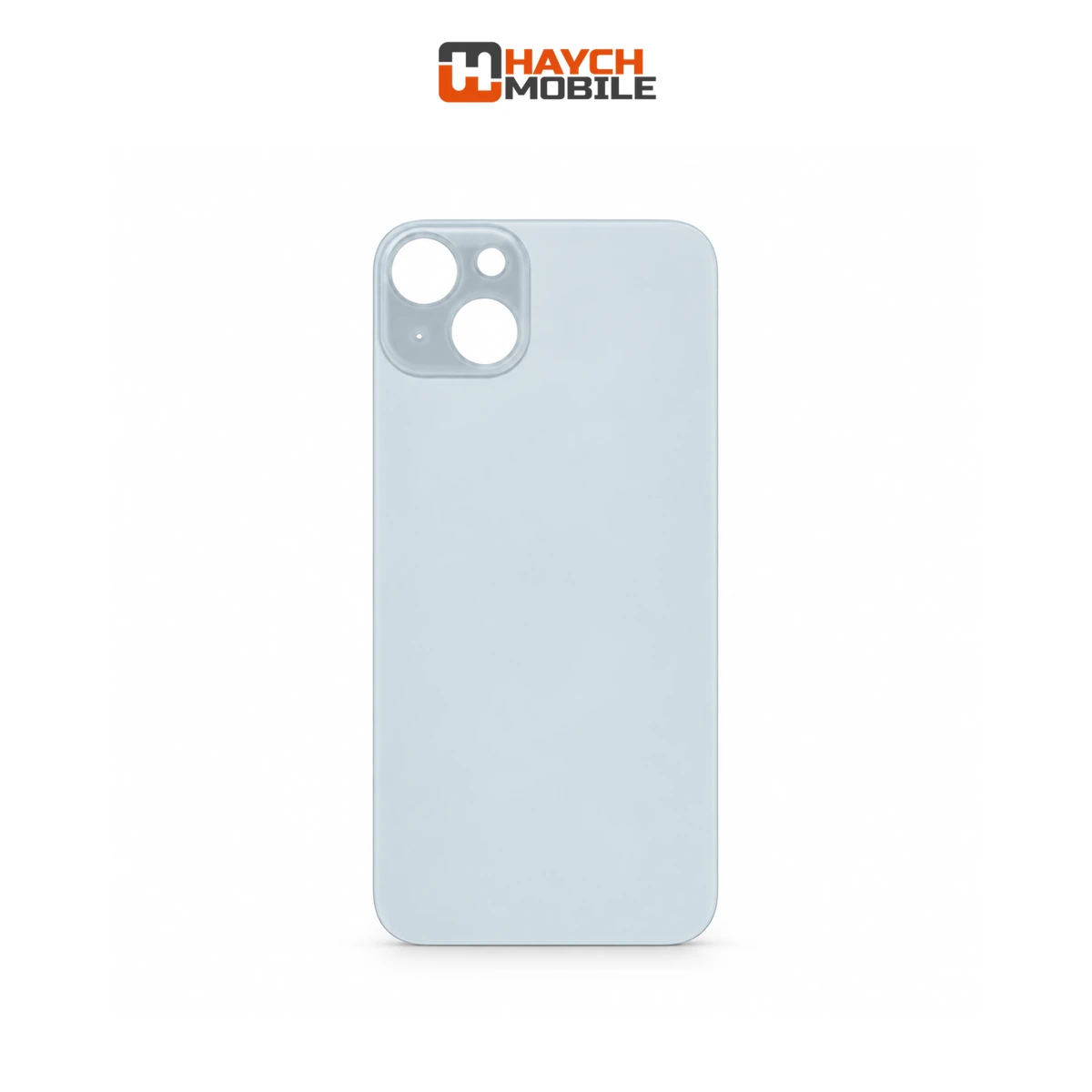 iPhone 15 Plus Compatible Back Cover Glass with Big Camera Hole [Blue]