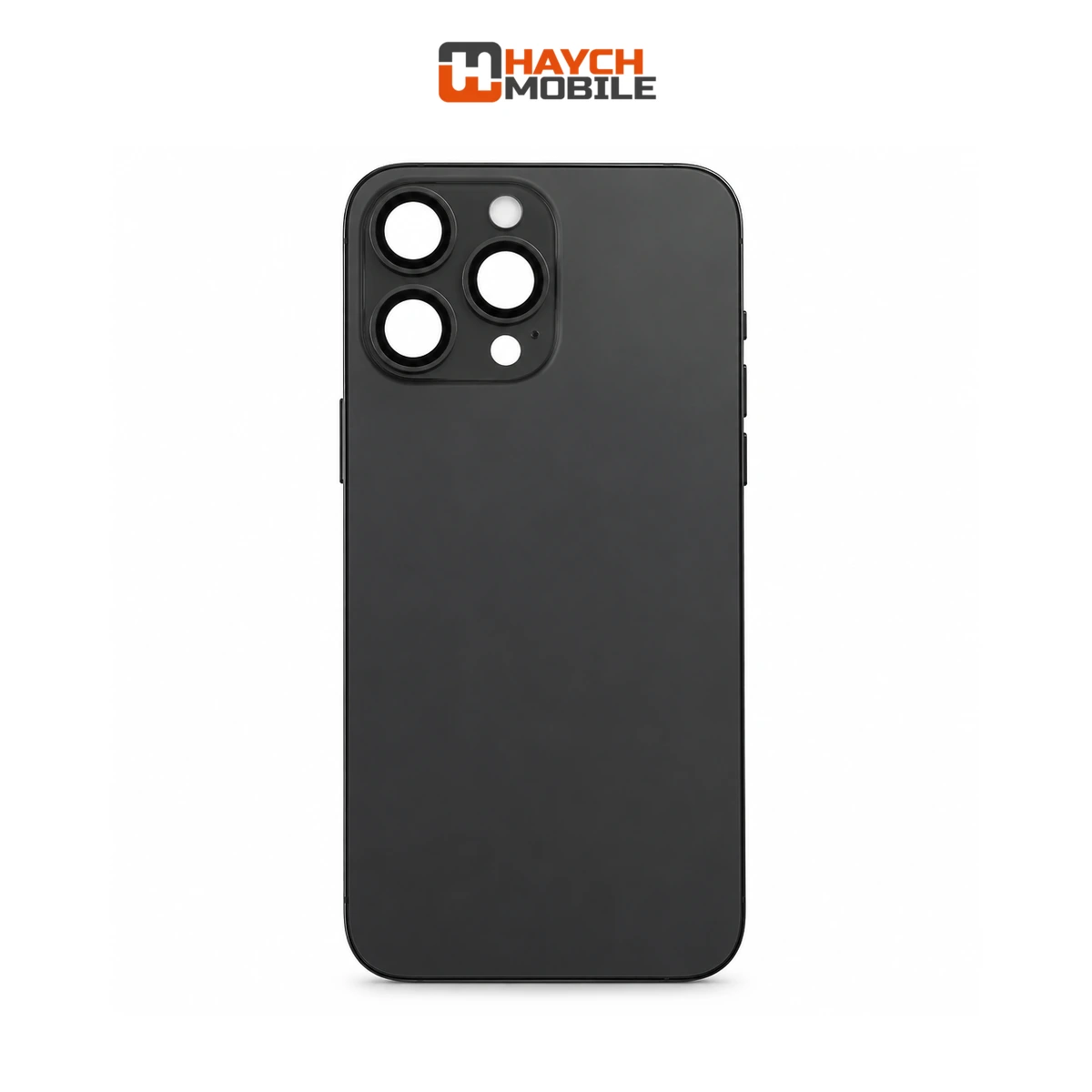 iPhone 14 Pro Max Compatible Back Housing with Small Parts [Space Black] Rear Housing