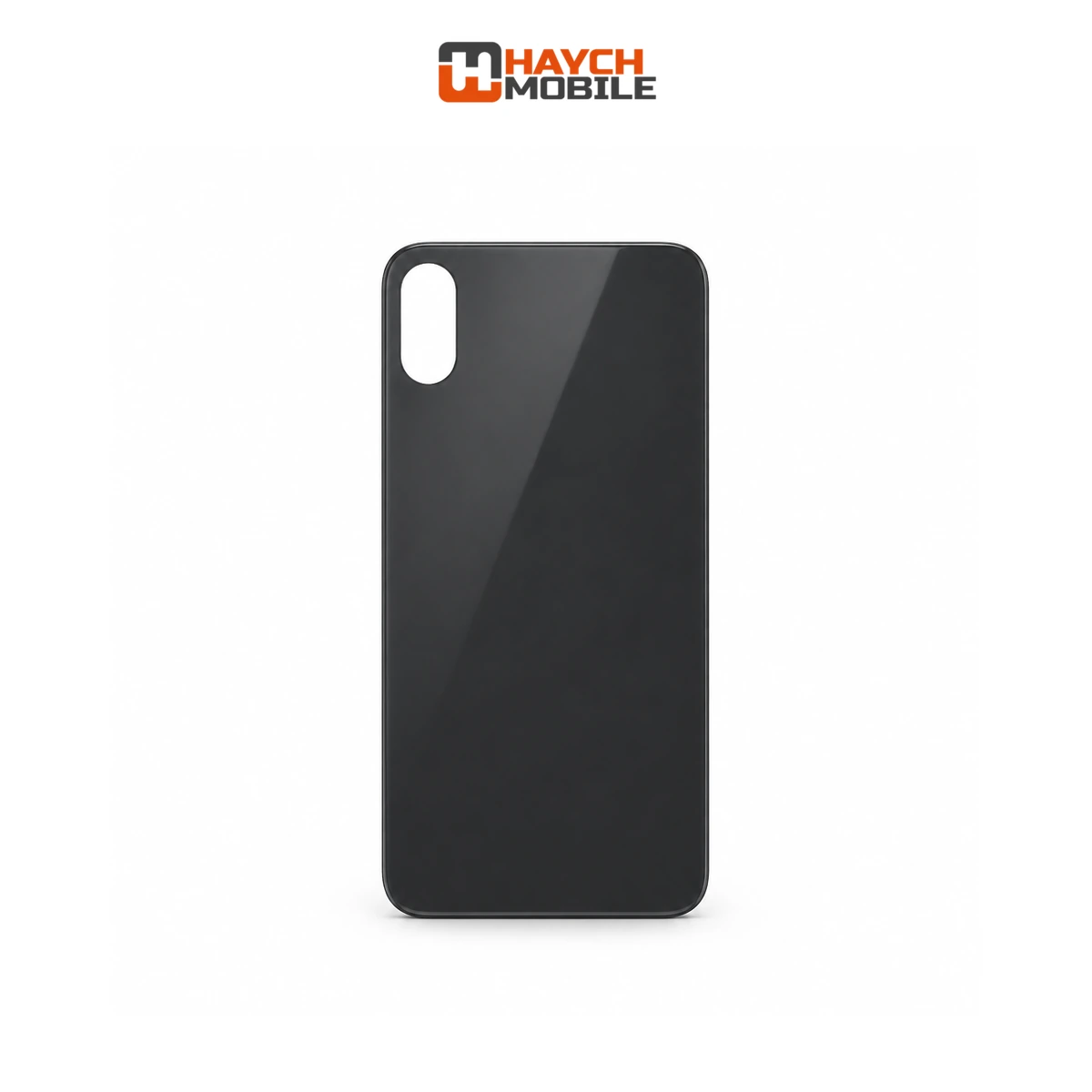 iPhone XS Compatible Back Cover Glass with Big Camera Hole [Space Grey]