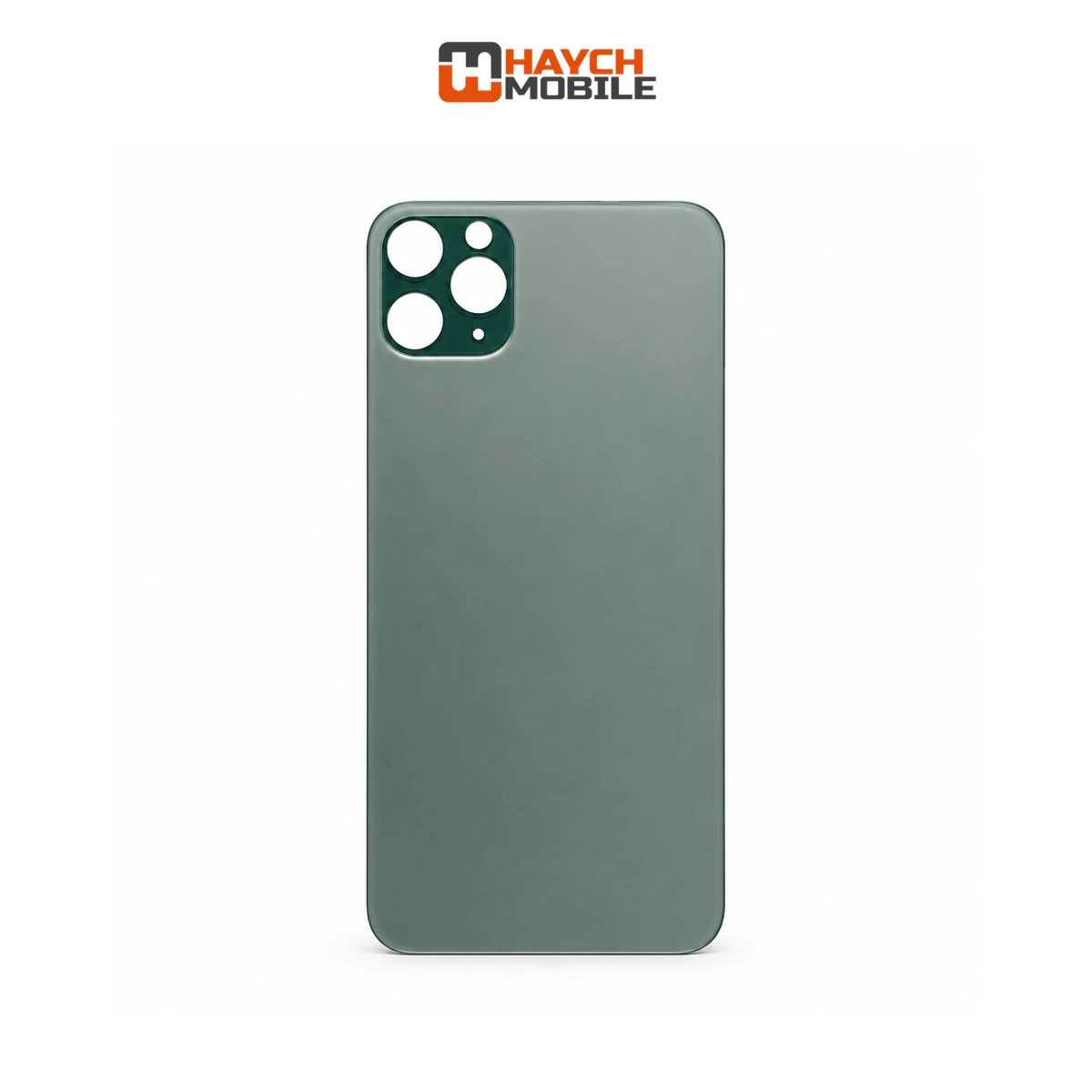 iPhone 11 Pro Max Compatible Back Cover Glass with Big Camera Hole [Midnight Green]