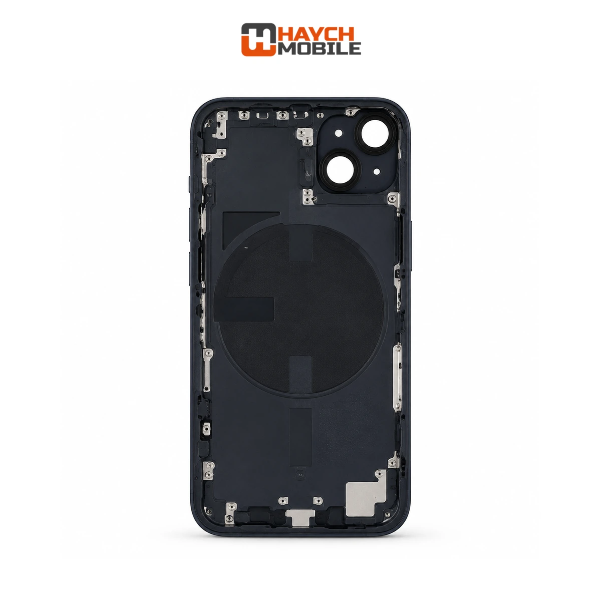 iPhone 14 Compatible Back Housing with Small Parts [Midnight] Rear Housing