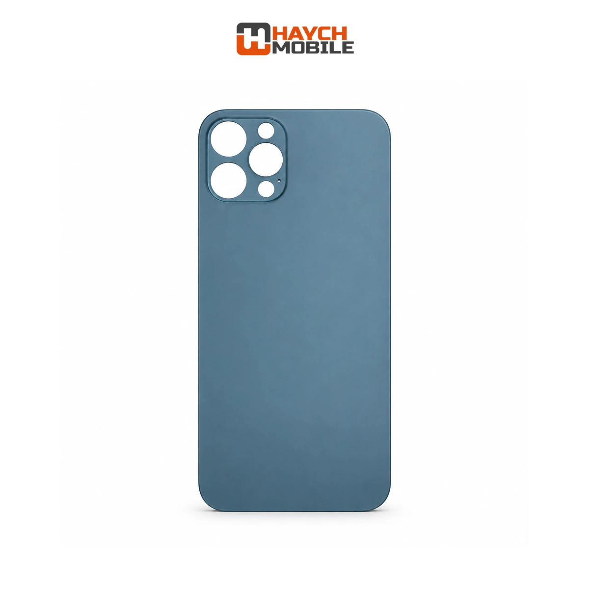 iPhone 12 Pro Compatible Back Cover Glass with Big Camera Hole [Pacific Blue]