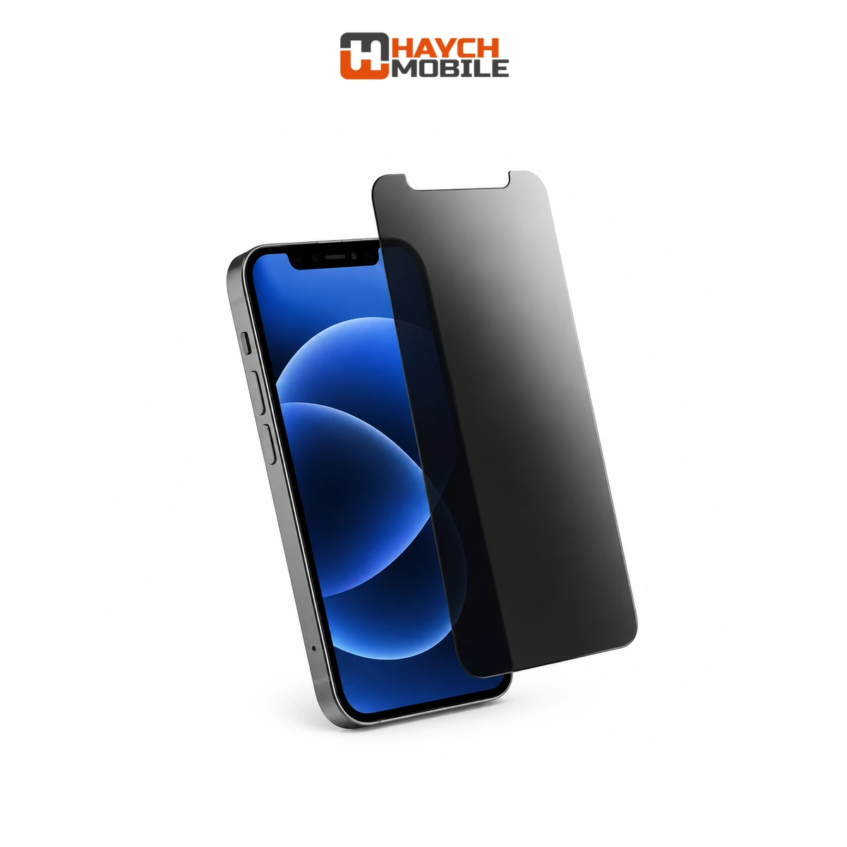 iShield Shatterproof Hybrid Glass Screen Protector, iPhone 12 / 12 Pro [Privacy]
