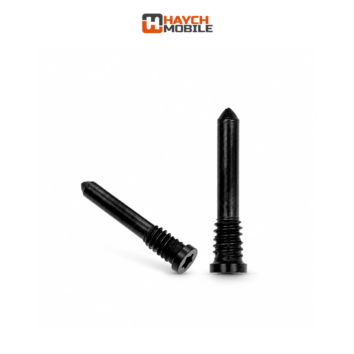Bottom Screws Compatible for iPhone X To iPhone 14 Series (2 Pcs/Set) [Black]