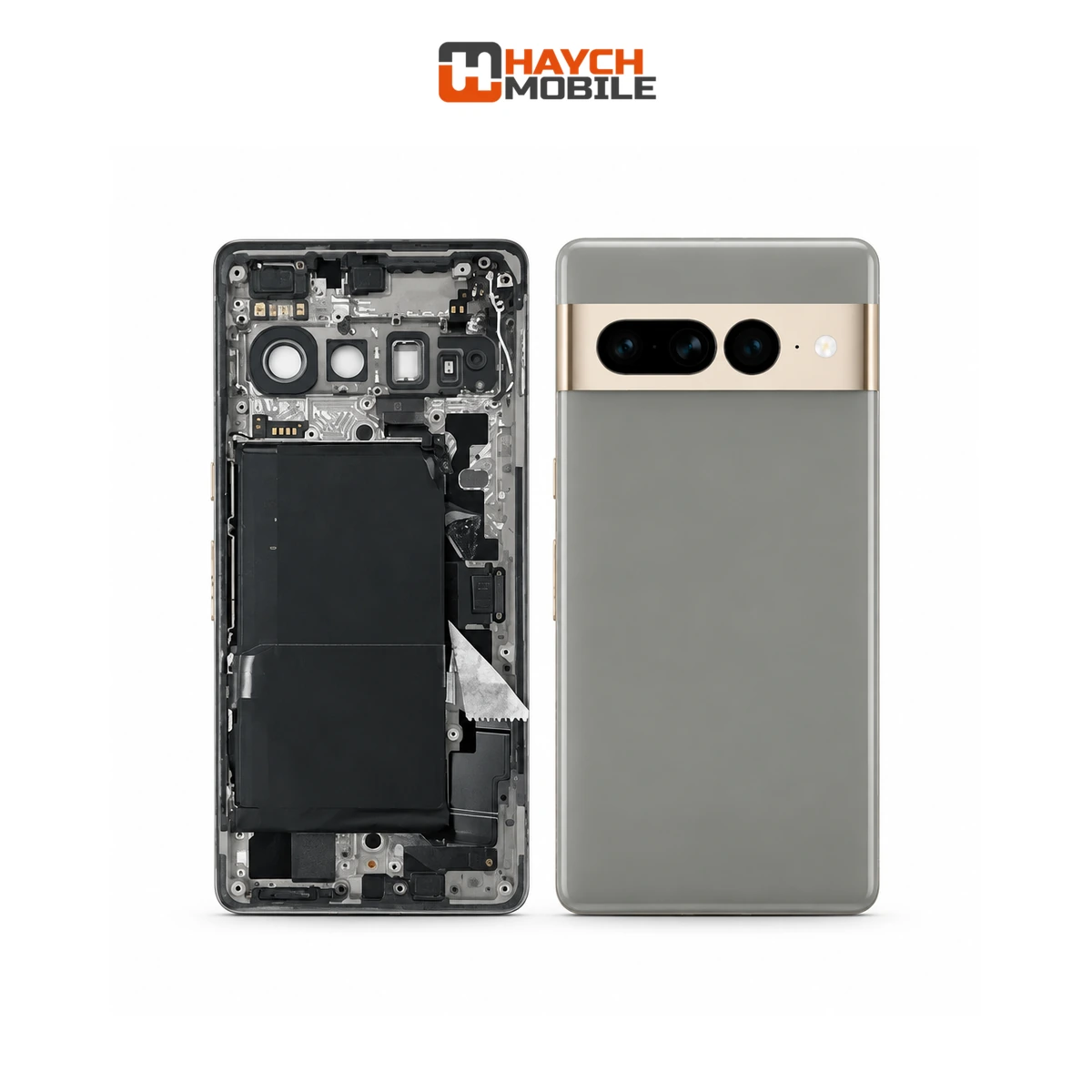Google Pixel 7 Pro Compatible Back Housing [Secondhand Original] [Hazel Grey] Rear Housing