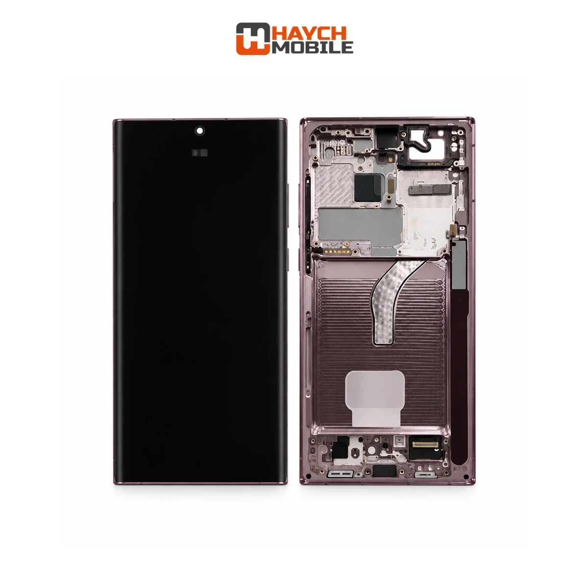 Samsung Galaxy S22 Ultra (S908) LCD Touch Digitizer Screen [Service Pack] [Burgundy] GH82-27488B OR GH82-27488B GH82-27489B