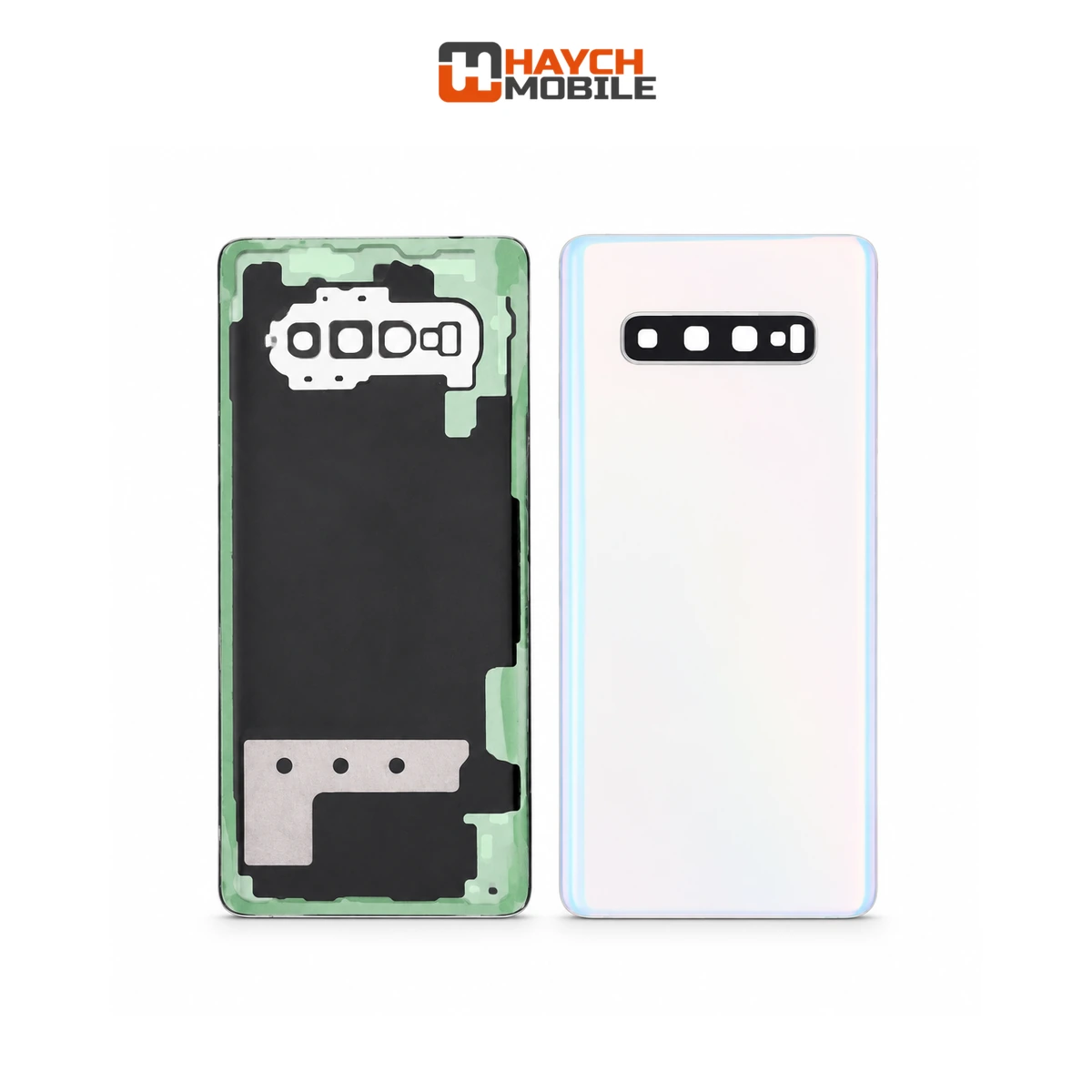 Samsung Galaxy S10 Plus (G975) Back Cover with Camera Lens [Aftermarket] [Prism White]