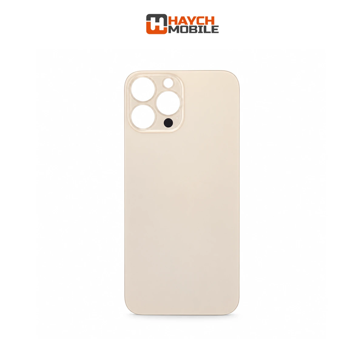 iPhone 13 Pro Max Compatible Back Cover Glass with Big Camera Hole [Gold]