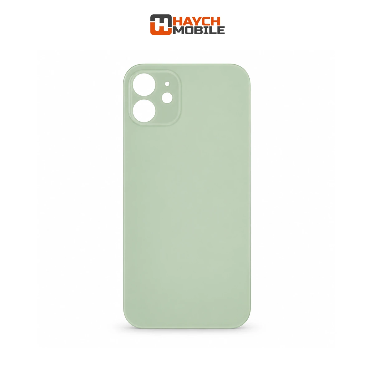 iPhone 12 Compatible Back Cover Glass Big Camera Hole [Green]