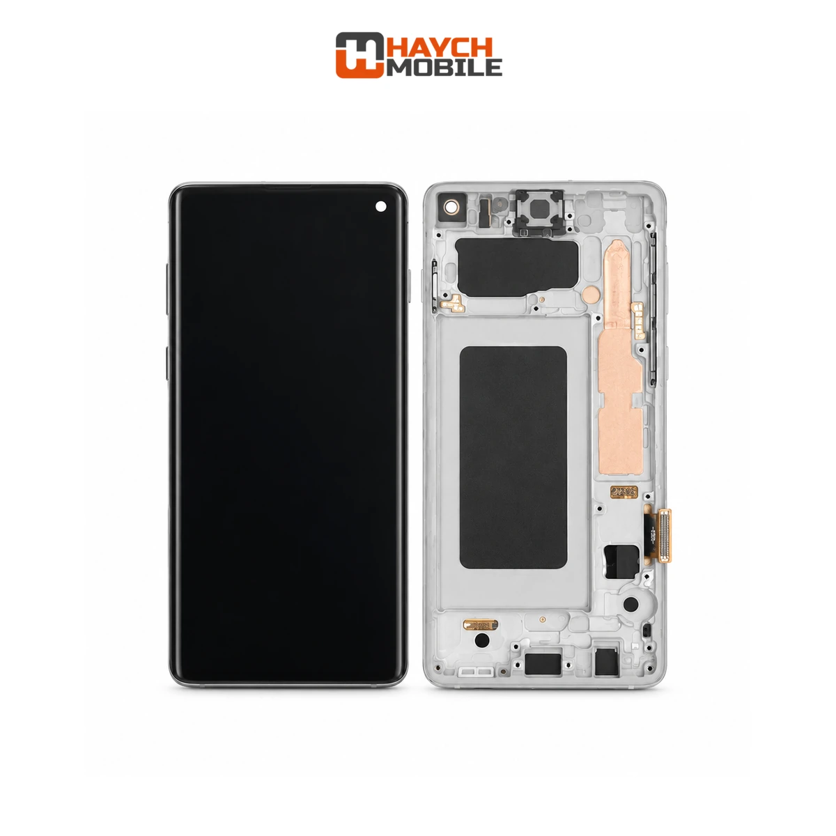 Samsung Galaxy S10 (G973) LCD Touch Digitizer Screen [Service Pack] [Prism White] GH82-18850B