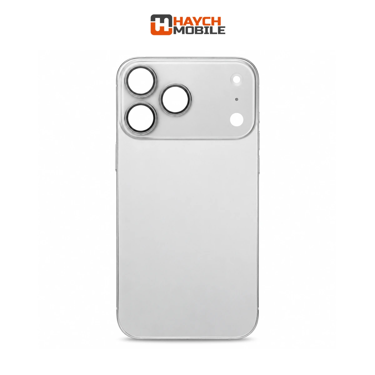 iPhone 17 Pro Compatible Back Cover Glass Assembly with MagSafe [Silver] [Original] Rear Housing