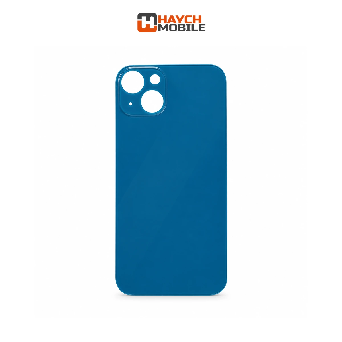 iPhone 13 Compatible Back Cover Glass with Big Camera Hole [Blue]