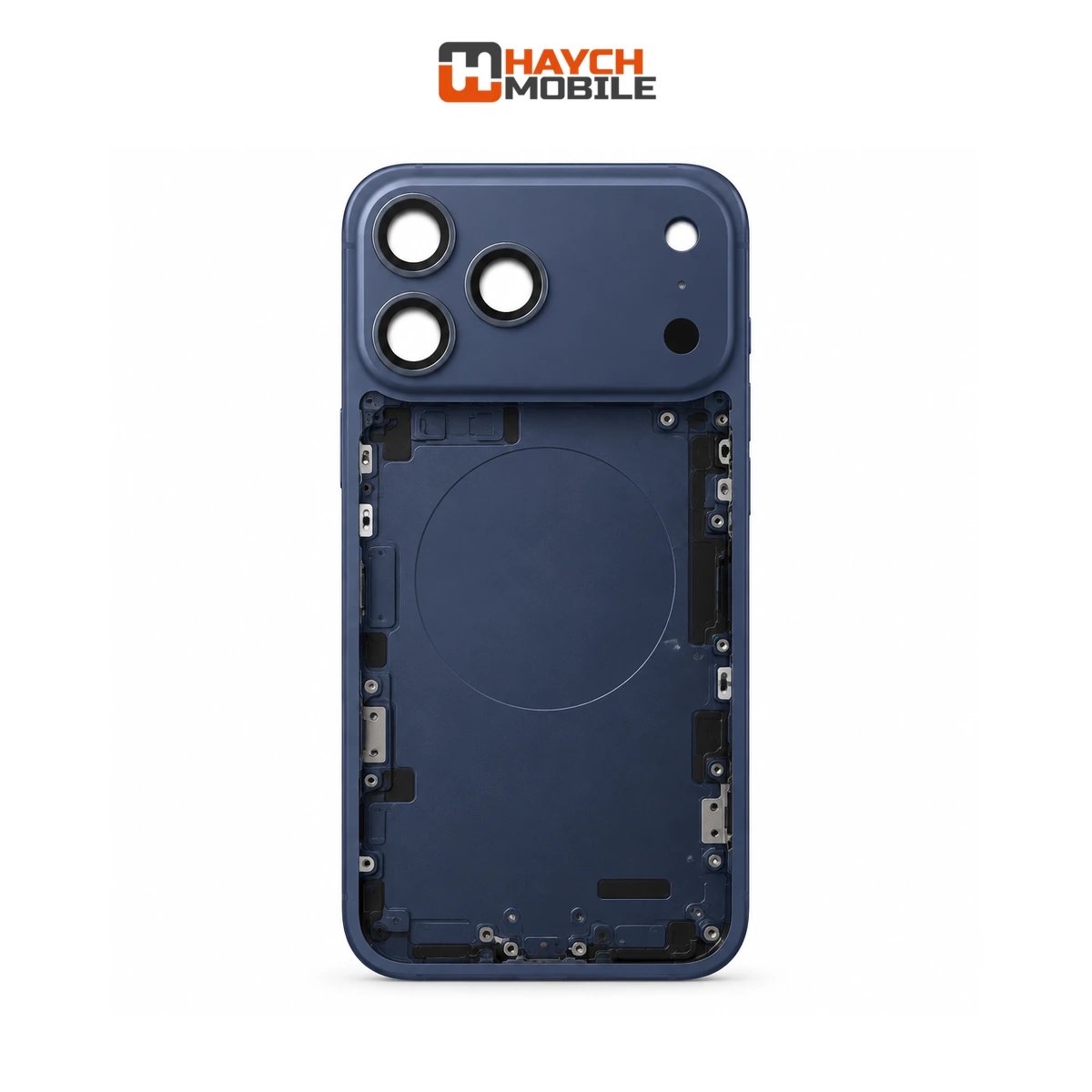 iPhone 17 Pro Compatible Back Housing With Small Parts [Deep Blue] Rear Housing