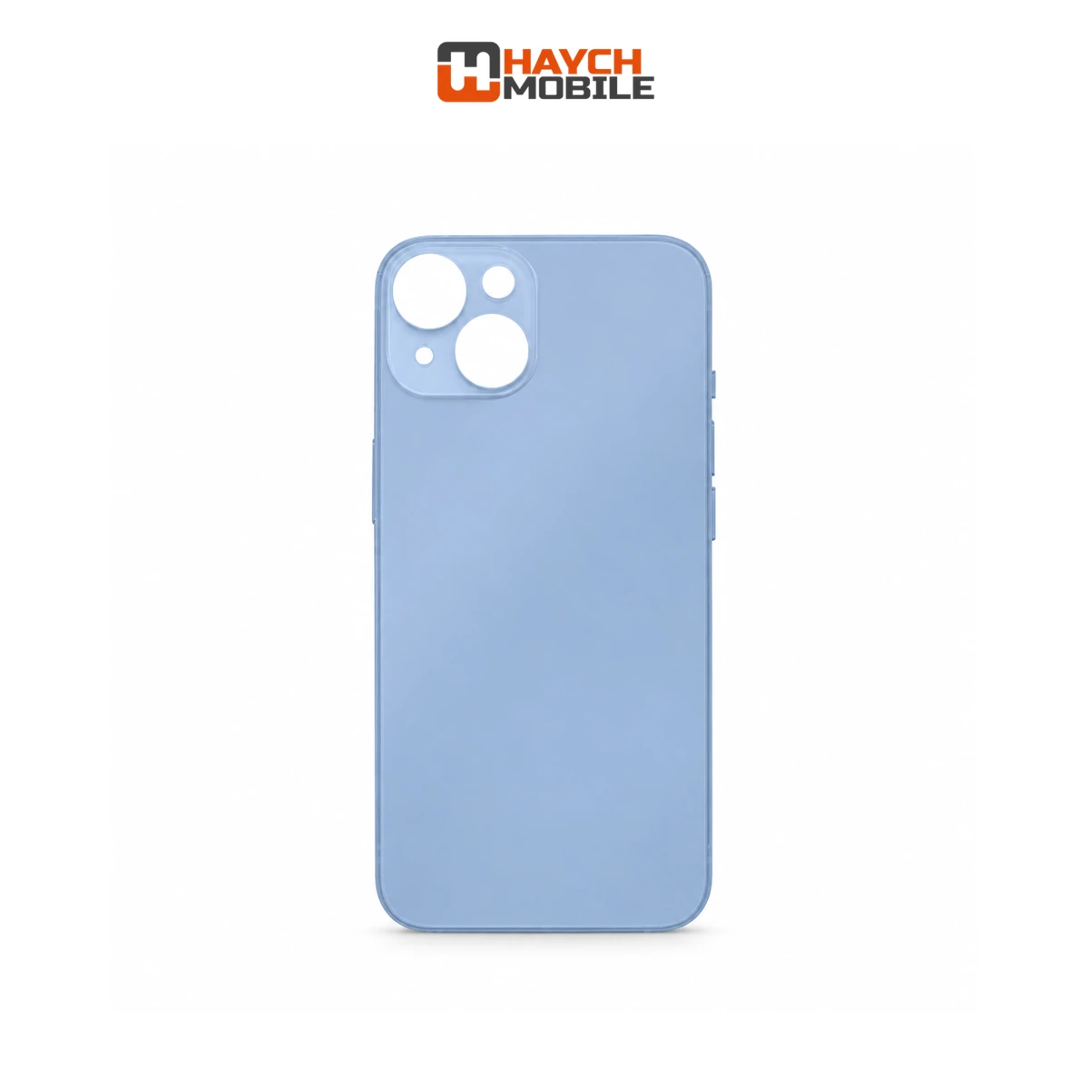 iPhone 14 Plus Compatible Back Cover Glass with Big Camera Hole [Blue]